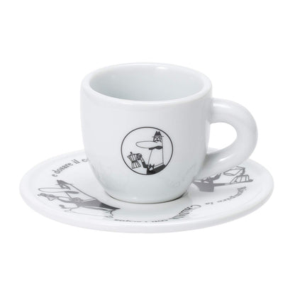 Bialetti Set 4 Tazzine Moka 'Carosello' Tazze da Caffè, Porcellana , Bianco