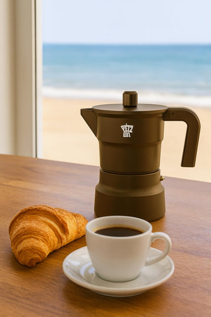 Pezzetti Solidexpress Caffettiera 3T Sideral Luxury, Cachi