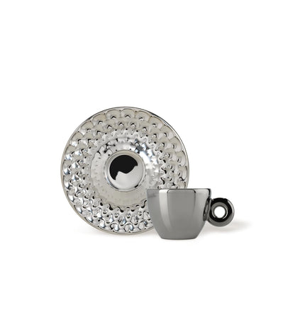 illy Collection 25566 Set di 4 Tazze da Espresso Art Collection John Armlender, Tazzine + Piattini Numerati e Firmati