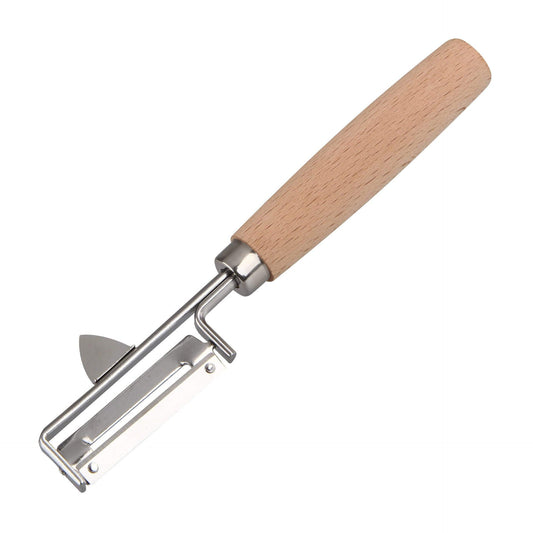 FACKELMANN 31049 Pelaverdure con Manico in Legno e lama in Acciaio Inox
