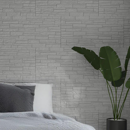 DIVINA HOME, Naturale, Pannello Decorativo 3D Effetto Pietra, PU, Quarzite Bianco, 18 kg, 120 x 60 x 2,5 cm, 8,6 m², Set 12 Pezzi