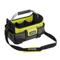 RYOBI - Cestino porta attrezzi 17L (25 x 32 x 20 cm) Materiale borsa: poliestere 600 denari - Materiale tasche: poliestere 1680 denari - Base rinforzata e impermeabile
