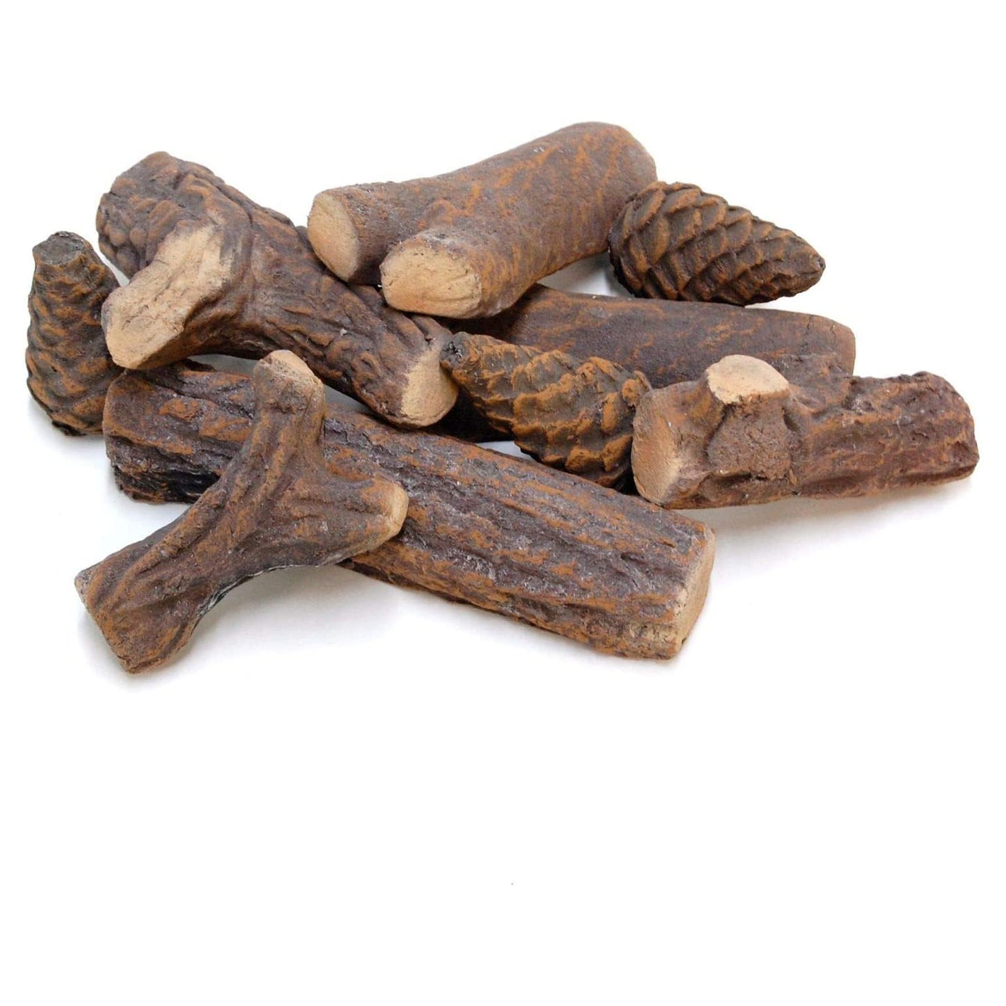 Set 9 pz legnetti in Ceramica Legna per Camino a bioetanolo Accessori per biocamino