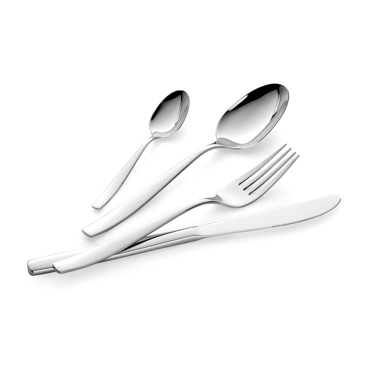 Lagostina Dalia set posate per 6 persone, Acciaio Inox 18/10, 24 pezzi, 6 Unità
