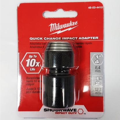 MILWAUKEE | Adattatore Avvitatore ad Impulsi da 1/2” QUADRO a 1/4” Esagonale Bit