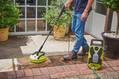 RYOBI Rondella elettrica ad alta pressione 1800 W RPW130XRBB (130 bar, portata 380 l/h, pompa in alluminio assiale, con lancia turbo e vario, pulitore per terrazze, spazzola multiuso, tubo da 6 m