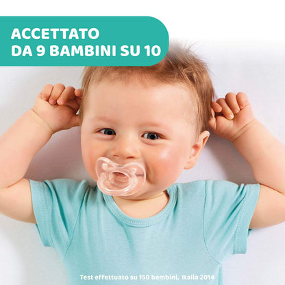 Chicco PhysioForma Ciuccio in Silicone 6 - 16 Mesi, Rosa/Viola