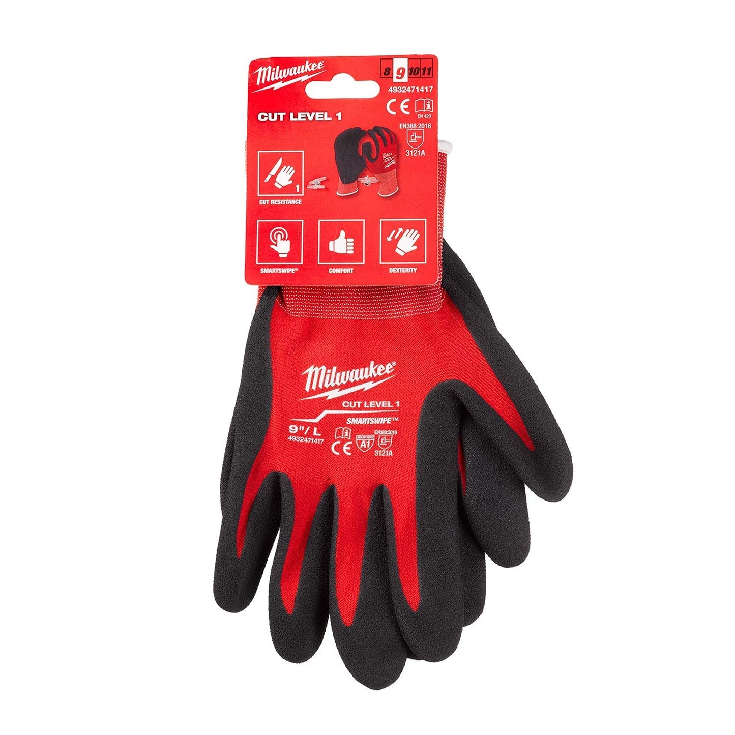 Milwaukee 4932471416 1 Paio Guanti Anti taglio Cat.1 , Taglia M/8