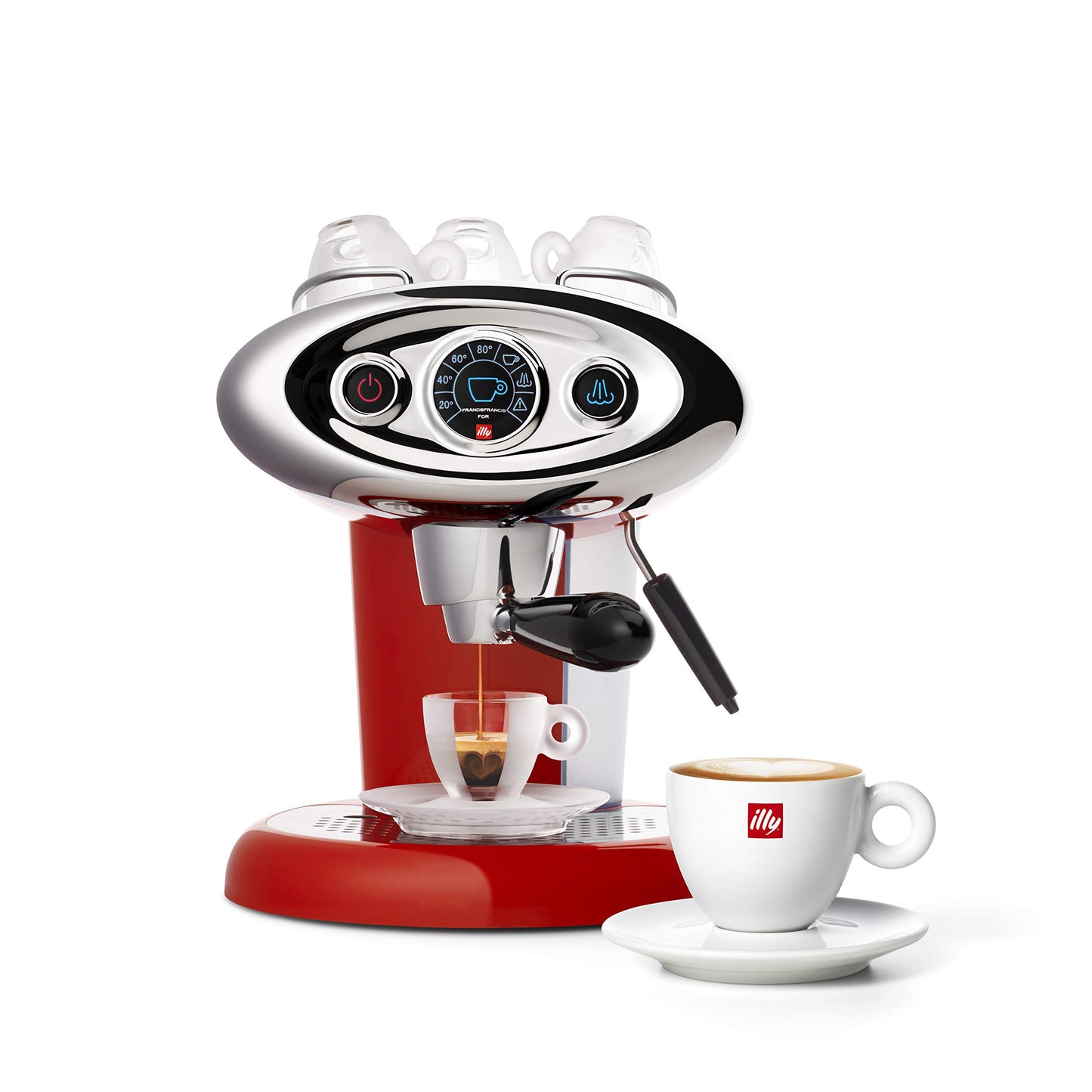 illy Macchina da Caffè a Capsule Iperespresso X7.1, 1.2L Rosso