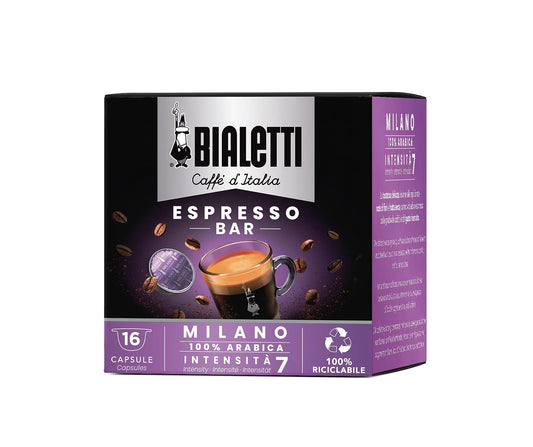 Bialetti Caffè d'Italia Milano, Intensità 7, Confezione da 16