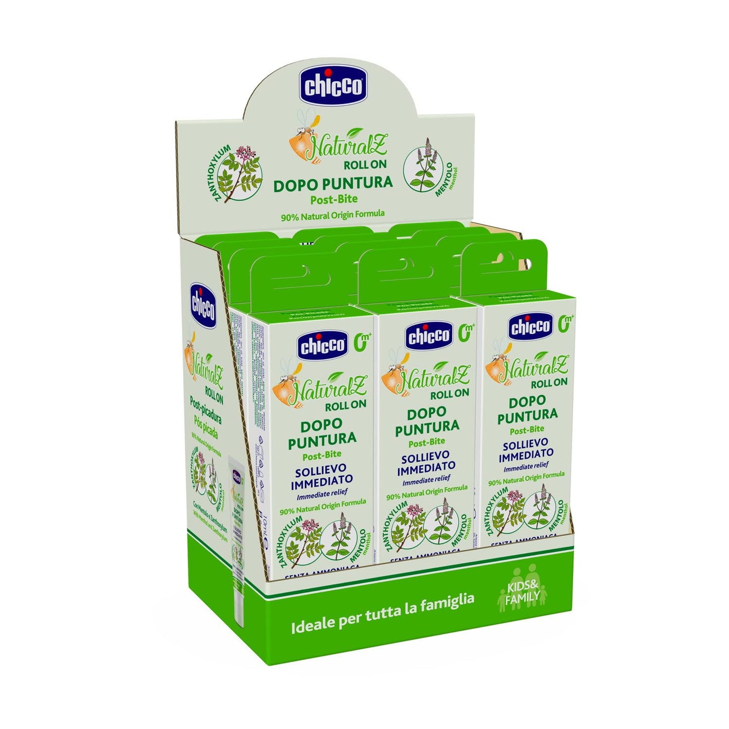 Chicco Roll On Dopopuntura, Protezione Naturale dagli Insetti - 10 ml