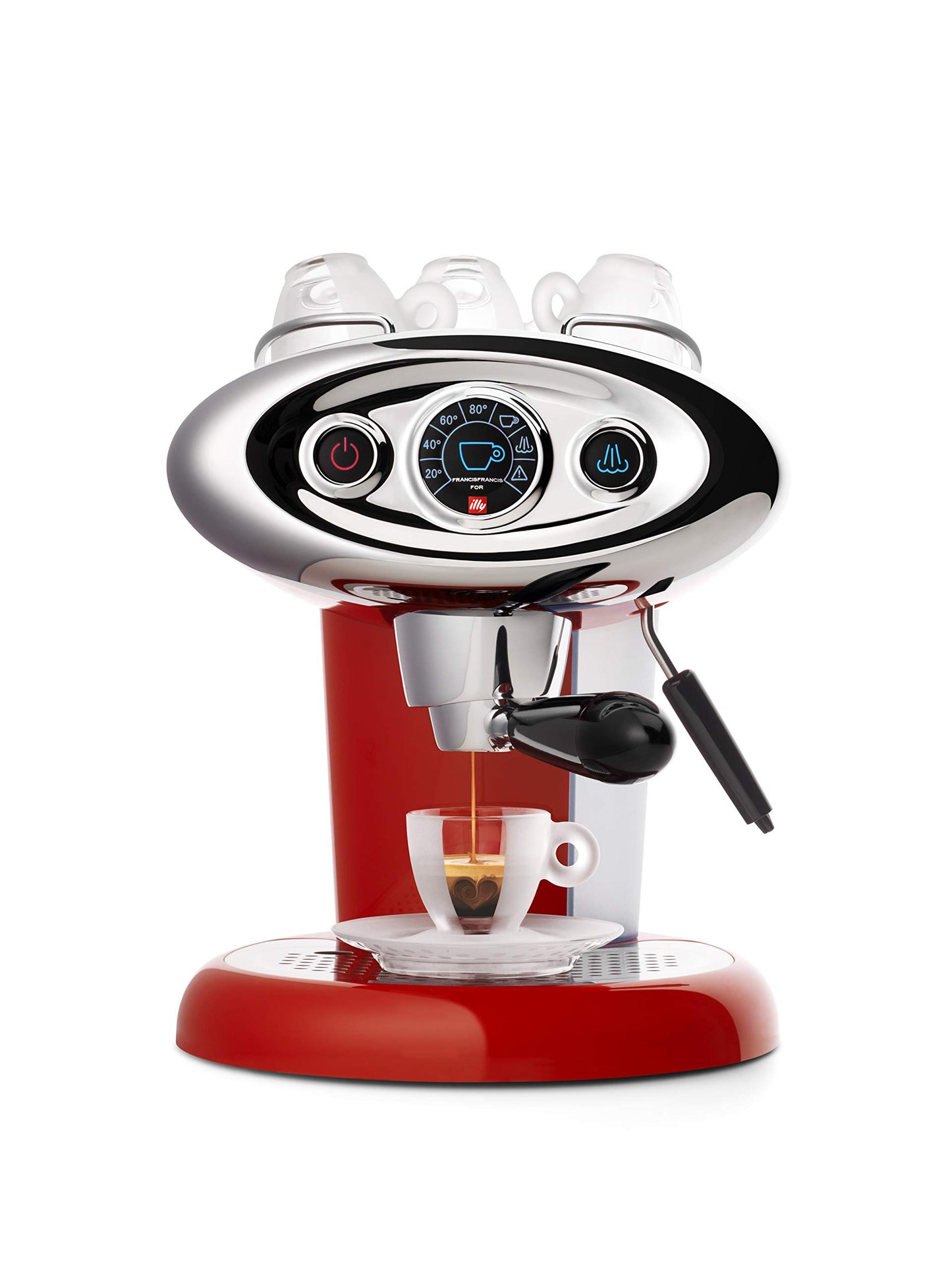 illy Macchina da Caffè a Capsule Iperespresso X7.1, 1.2L Rosso
