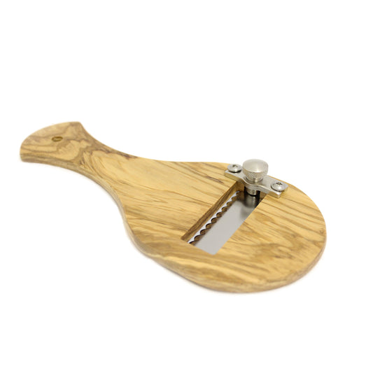 CALDER Tagliatartufi in Legno di Olivo Lama Seghettata
