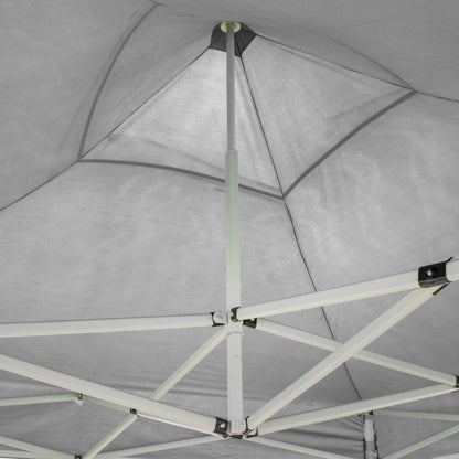 EverGreen Gazebo richiudibile 3x6 m Pieghevole Telo Bianco in PVC 100% Impermeabile 9012