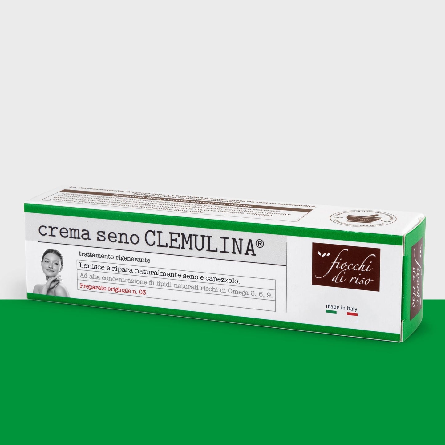 Fiocchi di Riso - Crema seno CLEMULINA - 15ml - ALLATTAMENTO - Lenisce ed elasticizza seno e capezzolo, previene irritazioni e screpolature.
