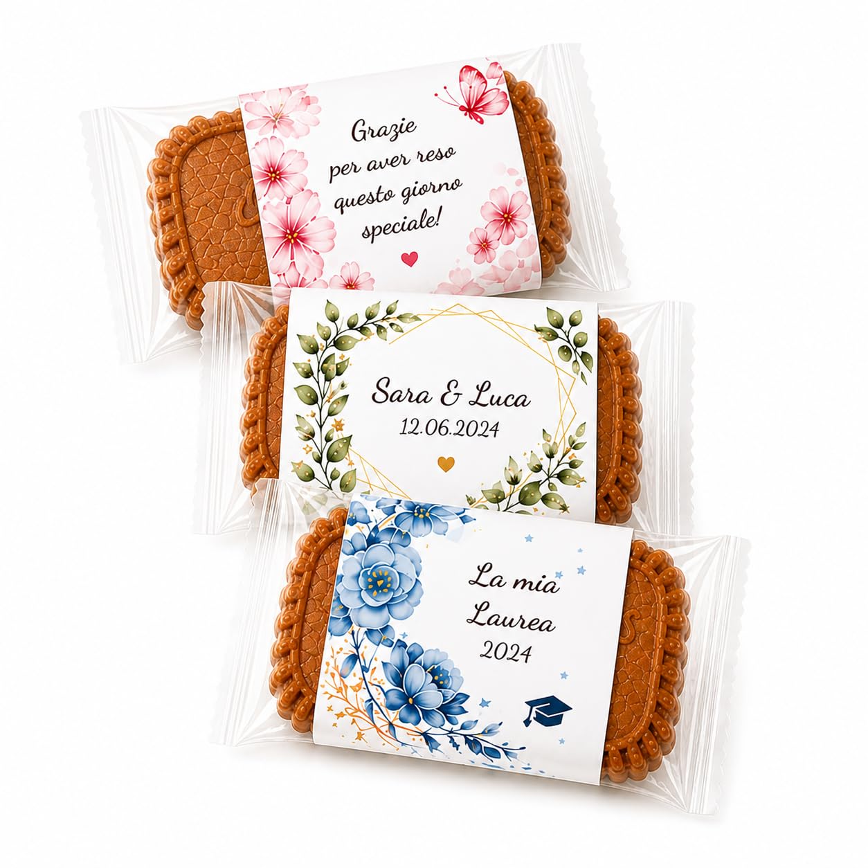 Lotus Biscoff Biscotti Personalizzati, Idea Regalo o Bomboniera per Compleanni, Comunioni e Battesimi