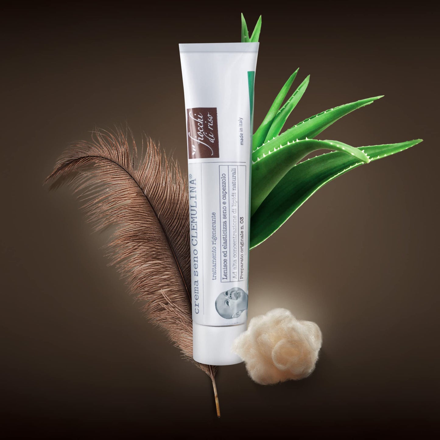 Fiocchi di Riso - Crema seno CLEMULINA - 15ml - ALLATTAMENTO - Lenisce ed elasticizza seno e capezzolo, previene irritazioni e screpolature.