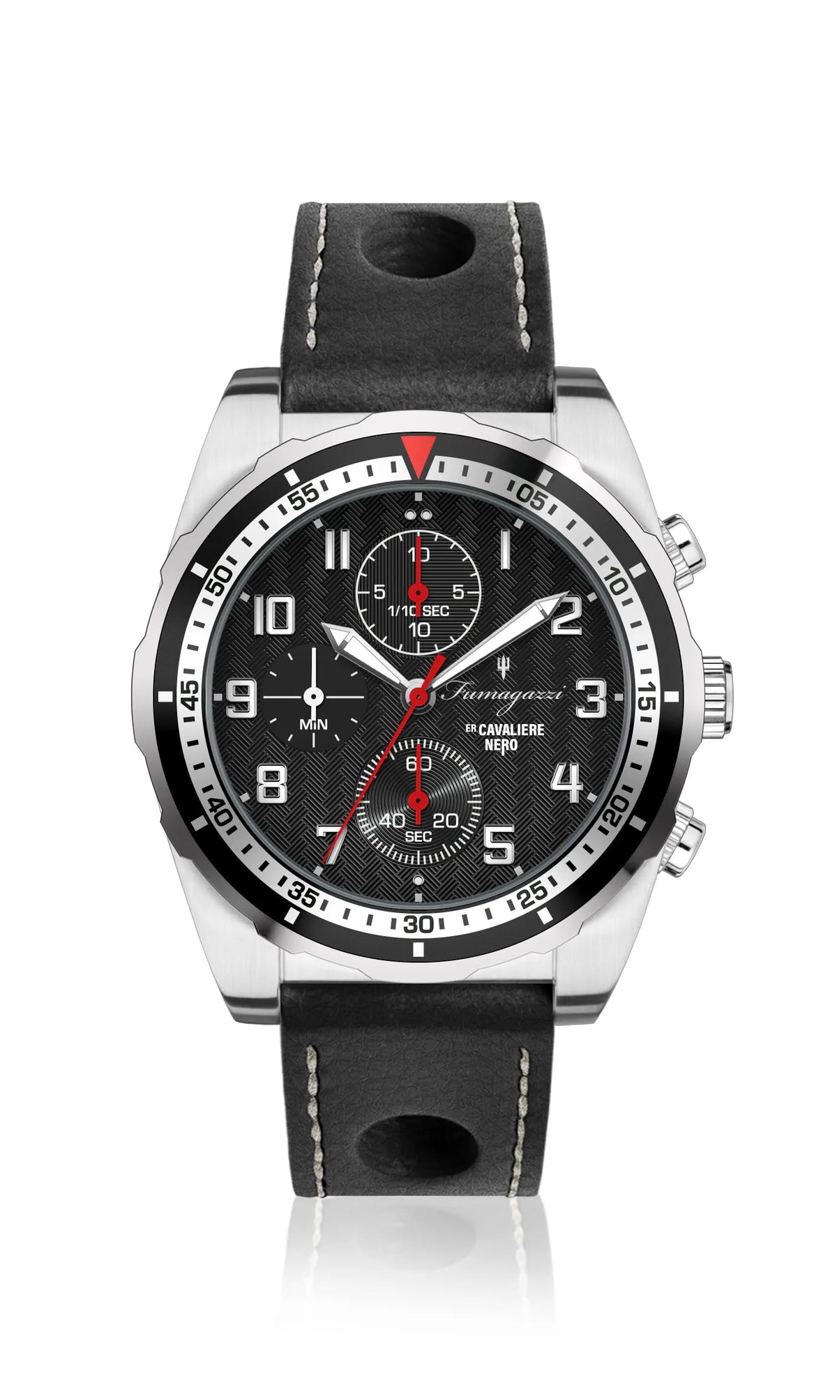 FU278-1 Fumagazzi Er Cavaliere Nero Cronografo al Quarzo Seiko ø 40mm