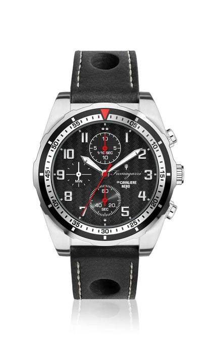 FU278-1 Fumagazzi Er Cavaliere Nero Cronografo al Quarzo Seiko ø 40mm