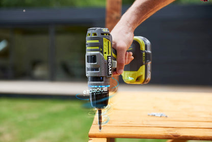 Ryobi R18PDBL-220S Trapano Avvitatore a Percussione Bushless a Batteria 18V ONE+, Indicato per Forare e Avvitare Legno, Metallo e Muratura, Mandrino Autoserrante 13mm, Include Due Batterie da 2.0Ah
