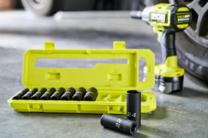 RYOBI - 10 bussole esagonali da 1/2" (17, 19, 21 mm) - RHDIS10PC