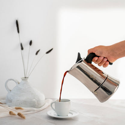 Bialetti Moka Exclusive 3 Tazze Vintage (3 tazze, Silver)