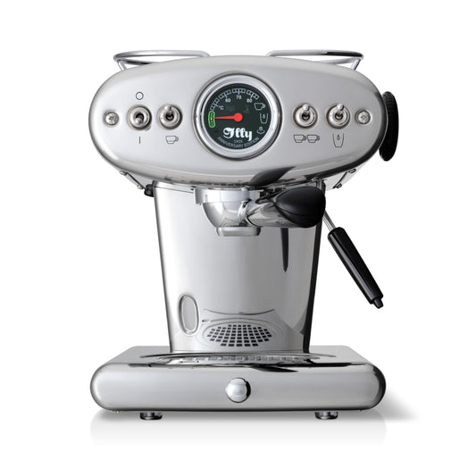 60456 ILLY X1 Anniversary ESE & Ground Inox |Macchina per Caffè Macinato e Cialde E.S.E [Acciaio Inox]
