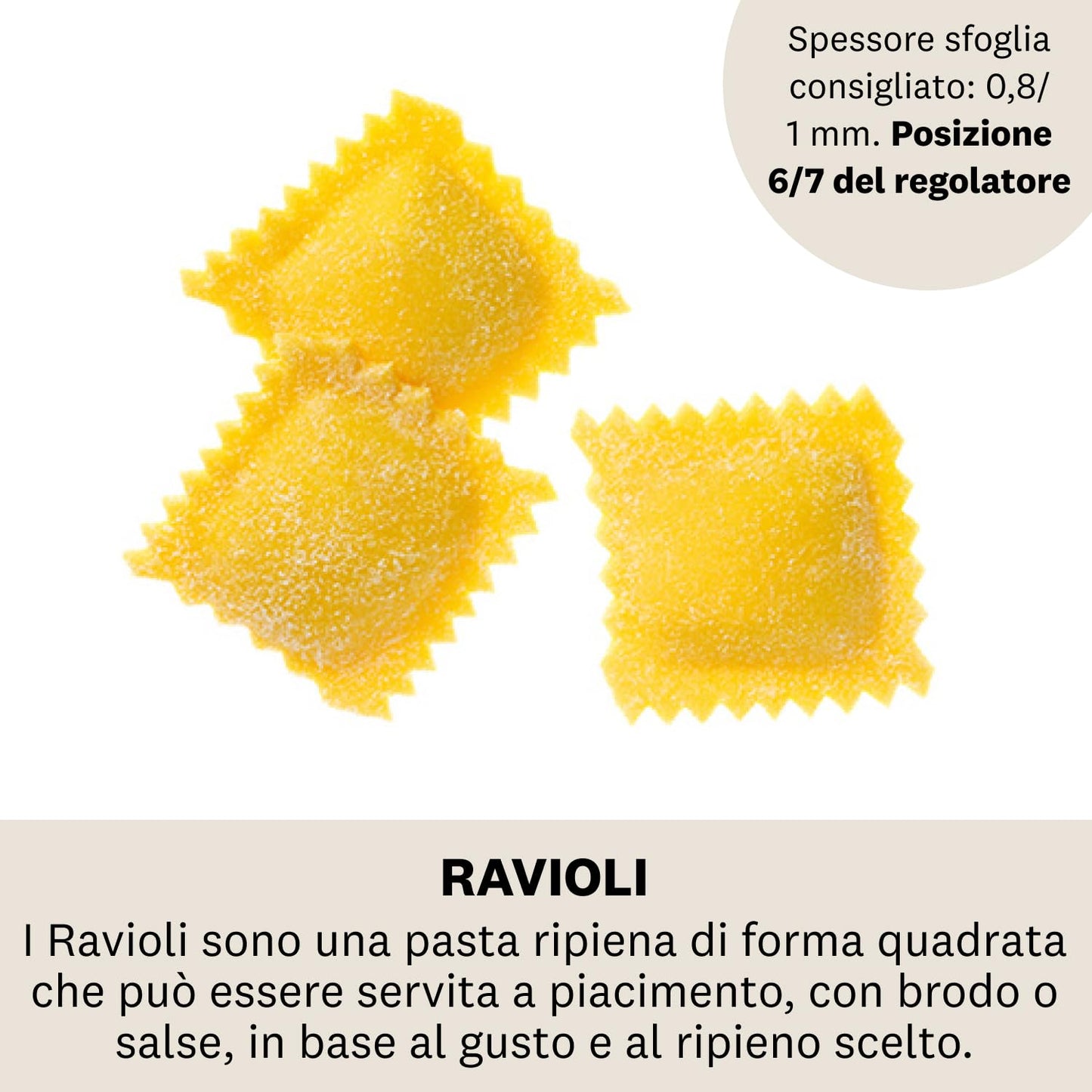 Marcato Accessorio Macchina per la Pasta, Macchina per Ravioli, Taglio da 150 mm, in Acciaio Cromato, Compatibile con Atlas 150 e Atlasmotor, Accessorio da Cucina Tagliapasta. Formato: Ravioli