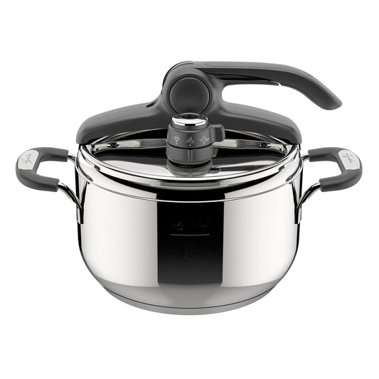 Lagostina Set di Pentole e Padelle Antiaderenti in Alluminio per Induzione, Gas e Forno, 10 Pezzi, Batteria con Casseruola Fonda, Padella, Tegame, Wok, 4 Coperchi, 2 Manici Amovibili