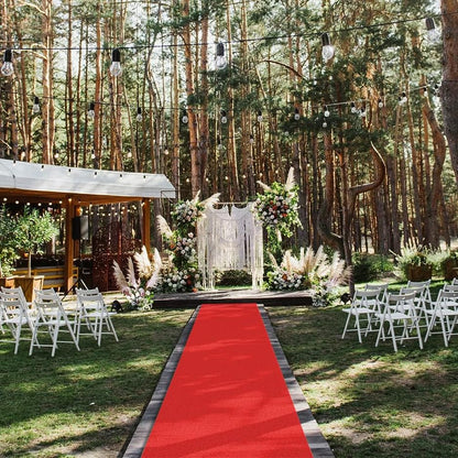 DIVINA HOME Tappeto Moquette Guida passatoia per Interno Esterno Rossa H 1 x 30 mt