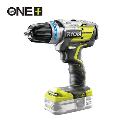 Ryobi R18PDBL-220S Trapano Avvitatore a Percussione Bushless a Batteria 18V ONE+, Indicato per Forare e Avvitare Legno, Metallo e Muratura, Mandrino Autoserrante 13mm, Include Due Batterie da 2.0Ah