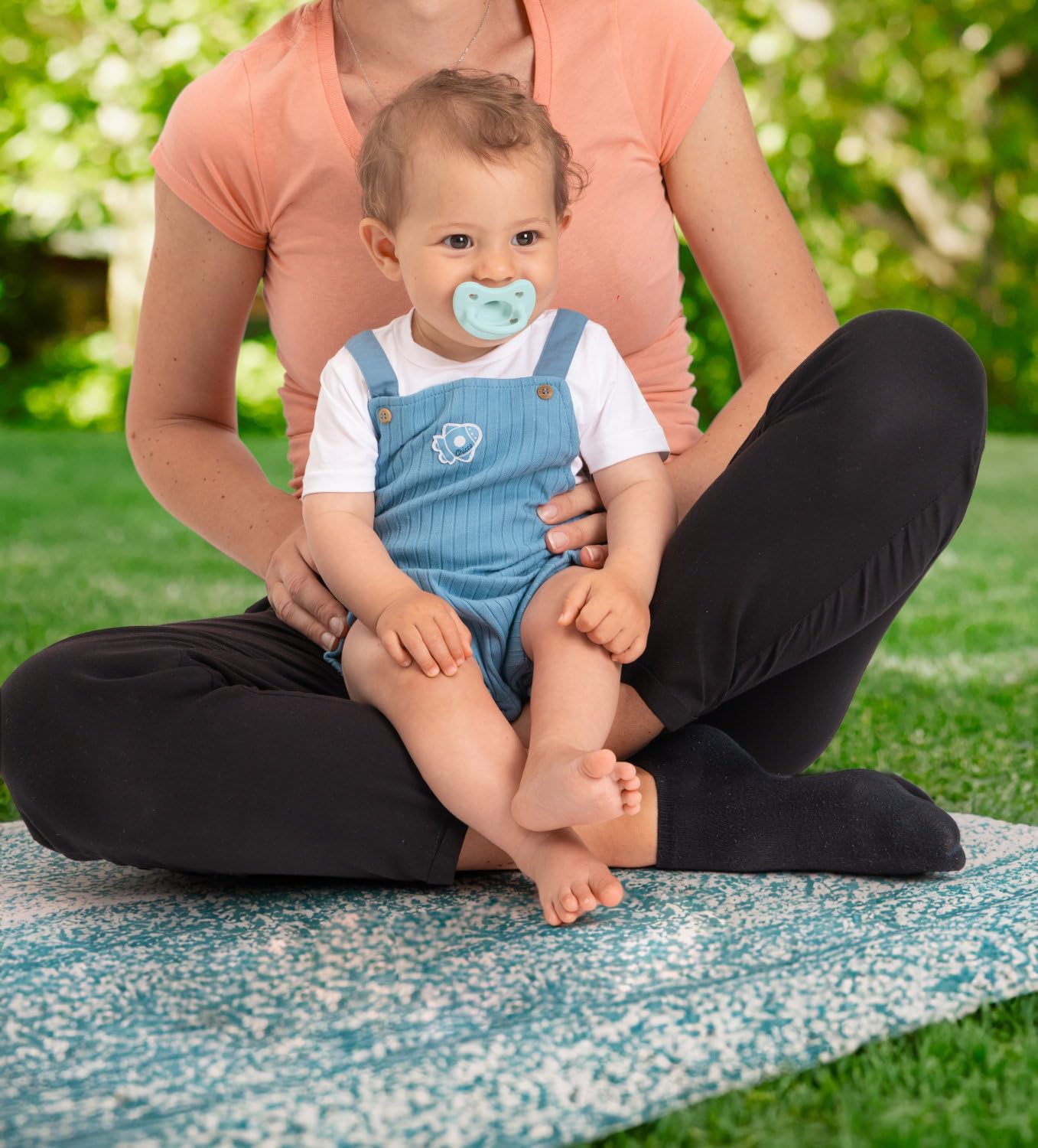 PhysioForma Gommotto Luxe, Silicone Pacifier 6 - 16 Months, Set of Soft and Delicate Rubbers, Support Physiological Breathing and Promote Correct Mouth Development, 2 Pieces, Baby