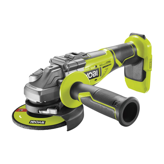 Ryobi R18AG7-0 Smerigliatrice Angolare Brushless a Batteria 18V ONE+, Batteria Non Inclusa, Diametro Disco 125mm