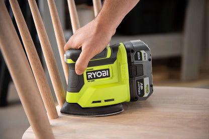 Ryobi RPS18-0 18V Delta Handheld Sander, Battery Not Included, for Light and Finishing Applications, Suitable for Narrow Spaces, Orbit Diameter 1.8mm