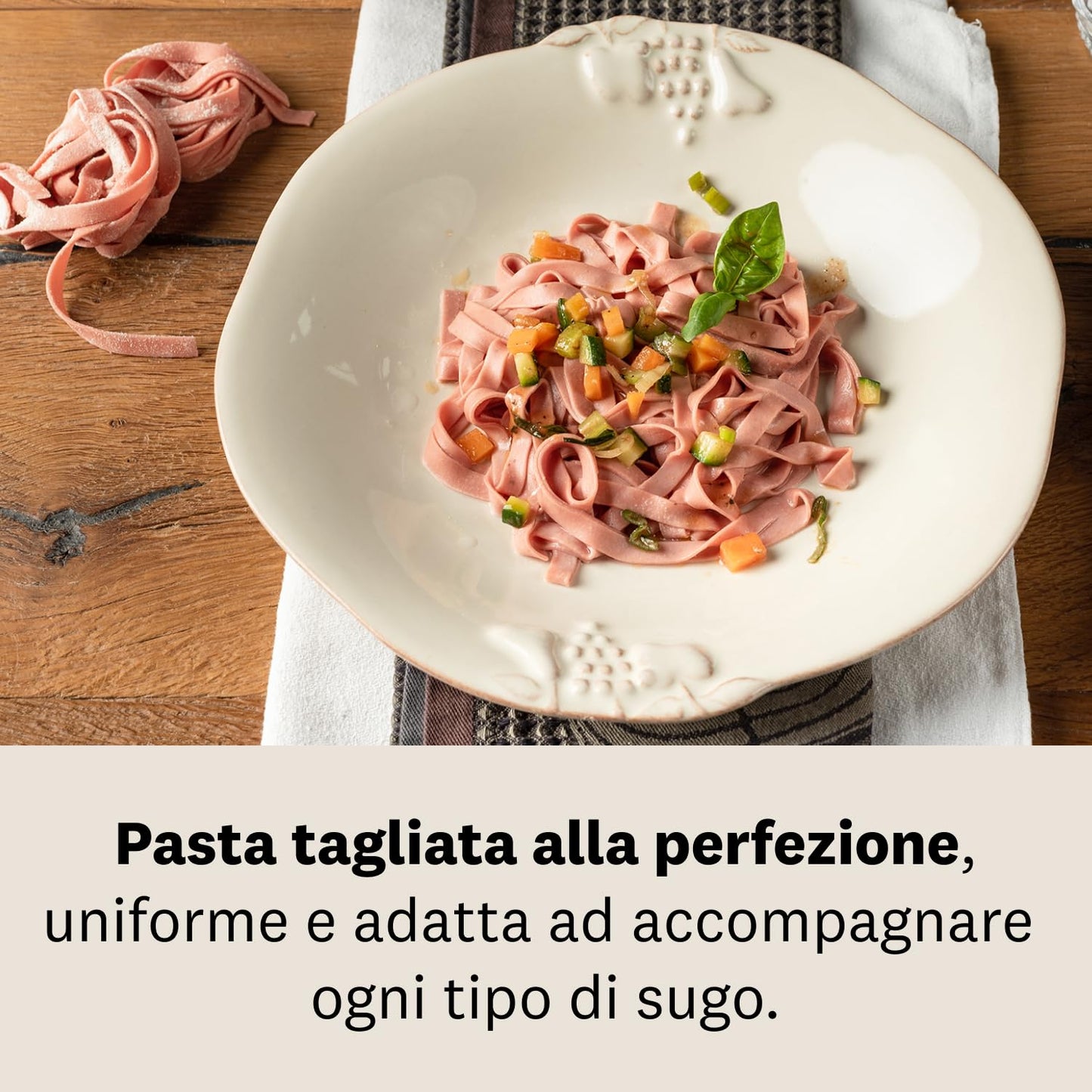 Marcato Macchina per la Pasta, Atlas 150, Pasta Maker, Pasta Fresca, Lasagne, Fettuccine, Tagliolini, Acciaio Cromato, Compatibile con 11 Formati Extra,