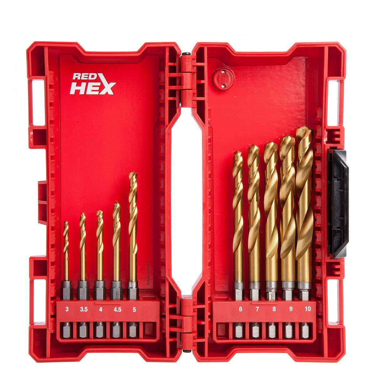 Milwaukee Metal Drill Bit Set 48894759 56-Piece HSS-G Red Hex Titanium Shockwave, 1 W, 0 V