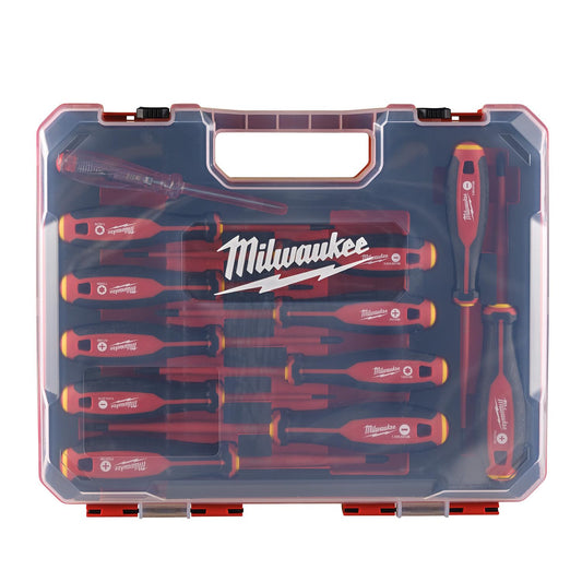 MILWAUKEE | Set Case 12 Giraviti Isolati Cacciavite Isolato 1000V Massima Durata 4932479095