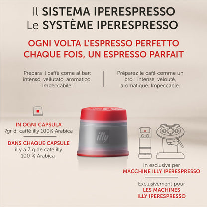 illy Capsule Caffè Iperespresso Tostato CLASSICO Lungo, 6 Confezioni da 18 Capsule, Totale 108 Capsule