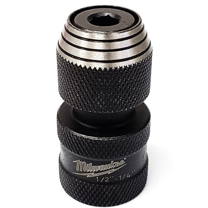 MILWAUKEE | Adattatore Avvitatore ad Impulsi da 1/2” QUADRO a 1/4” Esagonale Bit