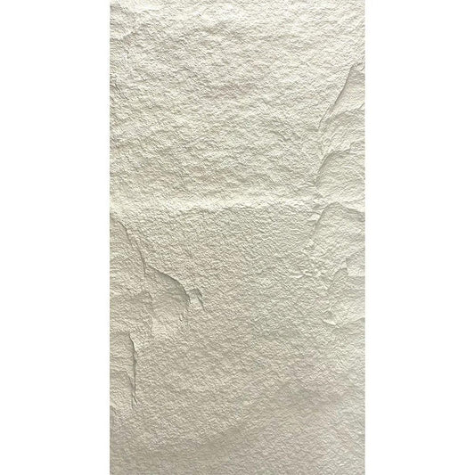 DIVINA HOME, Pannello Decorativo 3D Effetto Roccia, Bianco Leccese, Set 10 Pezzi, PU, 120 x 60 x 3 cm, Copertura 7,2 m², Peso 16 kg