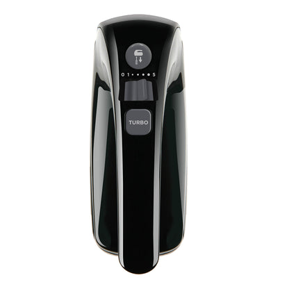 BLACK+DECKER BXMX500E - Sbattitore elettrico da 500W, 2 ganci per impastare, 2 fruste per montare, smontabili, 5 velocità + turbo