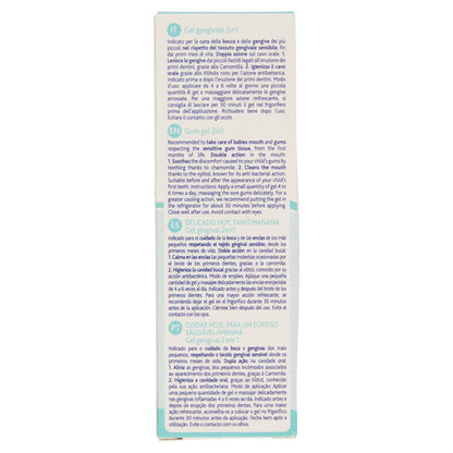 Chicco Gel Gengivale 2 n 1 Per Bambini, Azione Antibatterica, Lenitiva E Igienizzante, Multicolore, 30 ml, Confezione da 1