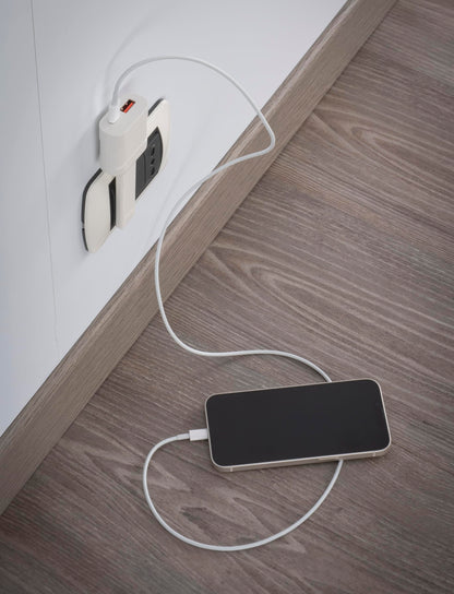 Rosi Caricatore USB/USB-C ultrapiatto 20W Emilia flat 10A Bianco