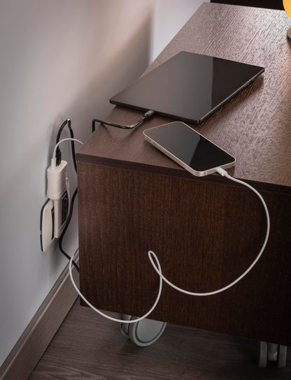 Rosi Caricatore USB/USB-C ultrapiatto 20W Emilia flat 10A Bianco