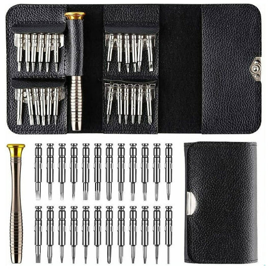 Set 25 cacciaviti di precisione per riparazione smartphone cellulare orologi orologiaio