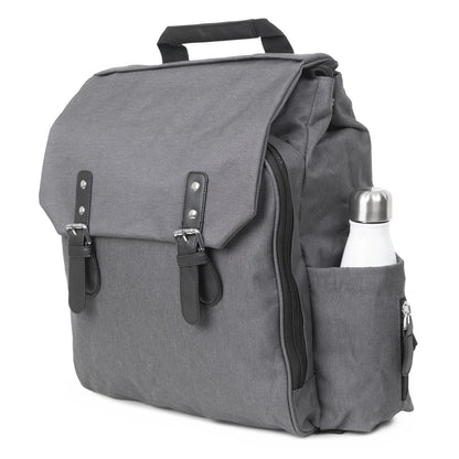 Chicco Lightweight and functional backpack for parents, equipped with thermal pockets, practical, elegant and functional, with magnetic closure, dark gray