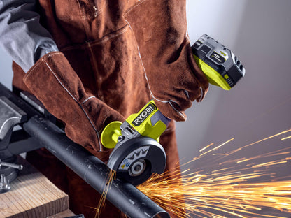 Ryobi RAG18BL-0 Smerigliatrice Angolare Brushless a Batteria 18V ONE+, Batteria Non Inclusa, Diametro Disco 125mm