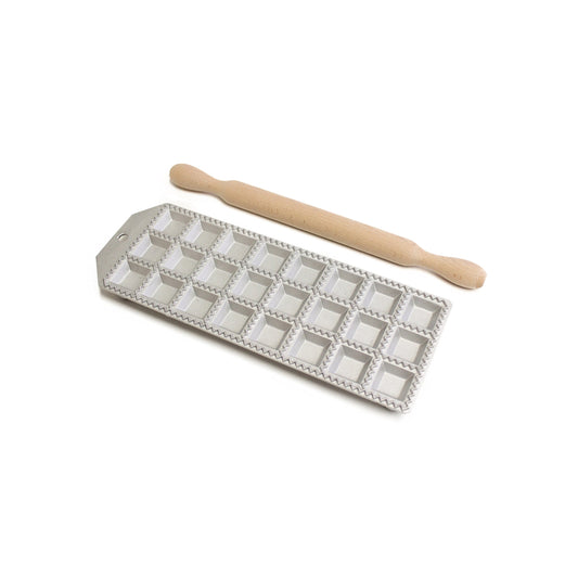 Calder 2149 RAVIOLATORE Quadro 24 P.2,5X2,5 C/Rullo Legno, Alluminio pressofuso, Multicolor, One Size