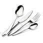 Lagostina Luisa, Set Servizio Posate monoblocco per 6 Persone, Acciaio Inox 18/10, 24 Pezzi (6x forchetta, coltello, cucchiaio, cucchiaino)