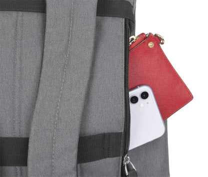 Chicco Lightweight and functional backpack for parents, equipped with thermal pockets, practical, elegant and functional, with magnetic closure, dark gray